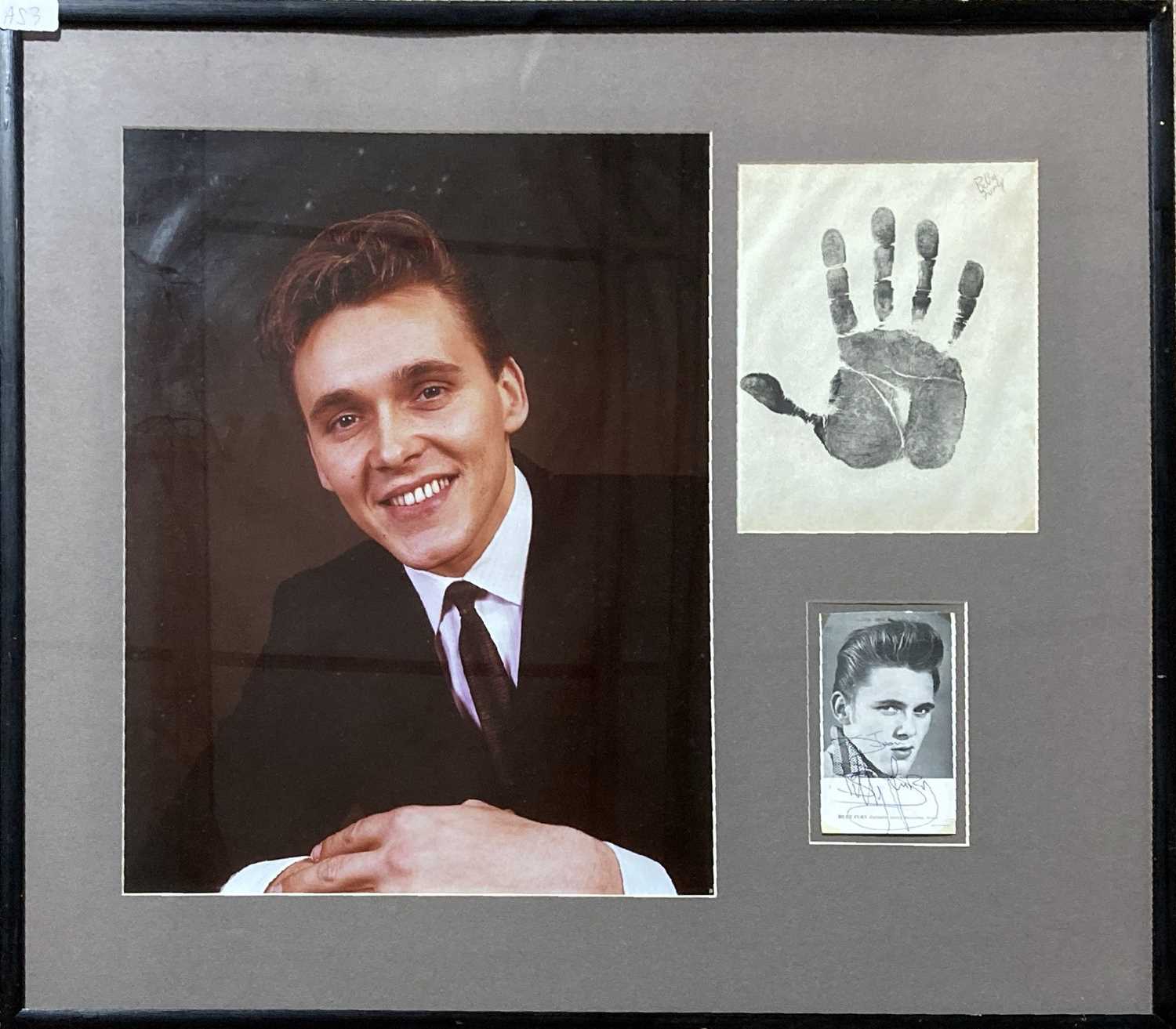 Lot 156 - BILLY FURY SIGNED DISPLAY