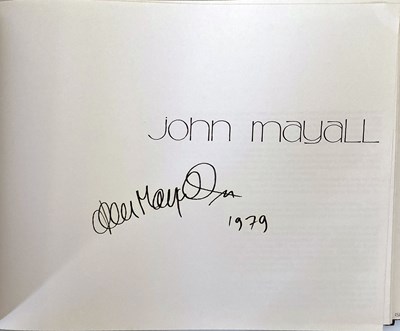 Lot 158 - DEBBY CHESHER - STAR ART RARE BOOK SIGNED BY JOHN MAYALL.