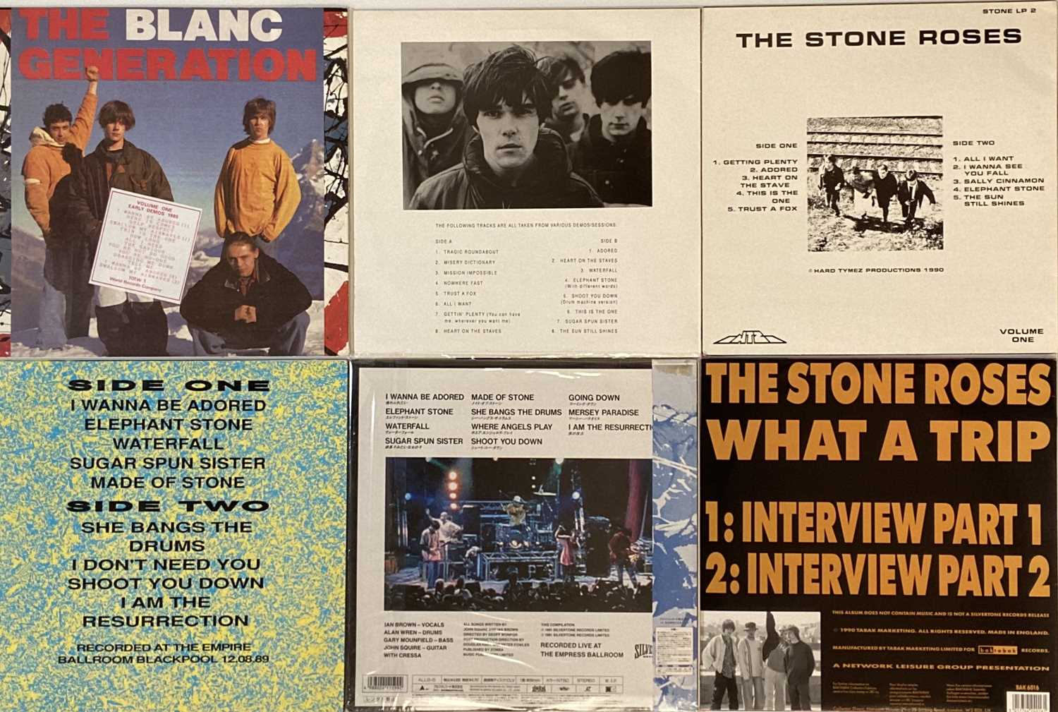 Lot 315 - THE STONE ROSES - PRIVATE RELEASE LPs PLUS