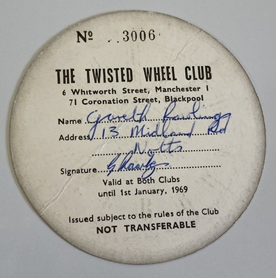 Lot 76 - TWISTED WHEEL MANCHESTER FLYERS AND MEMBERSHIP CARD
