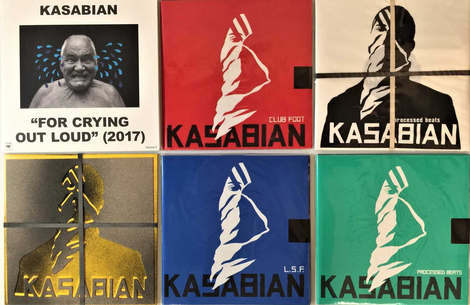 Lot 500 - KASABIAN - 10" COLLECTION (SINGLES PLUS ALBUM)