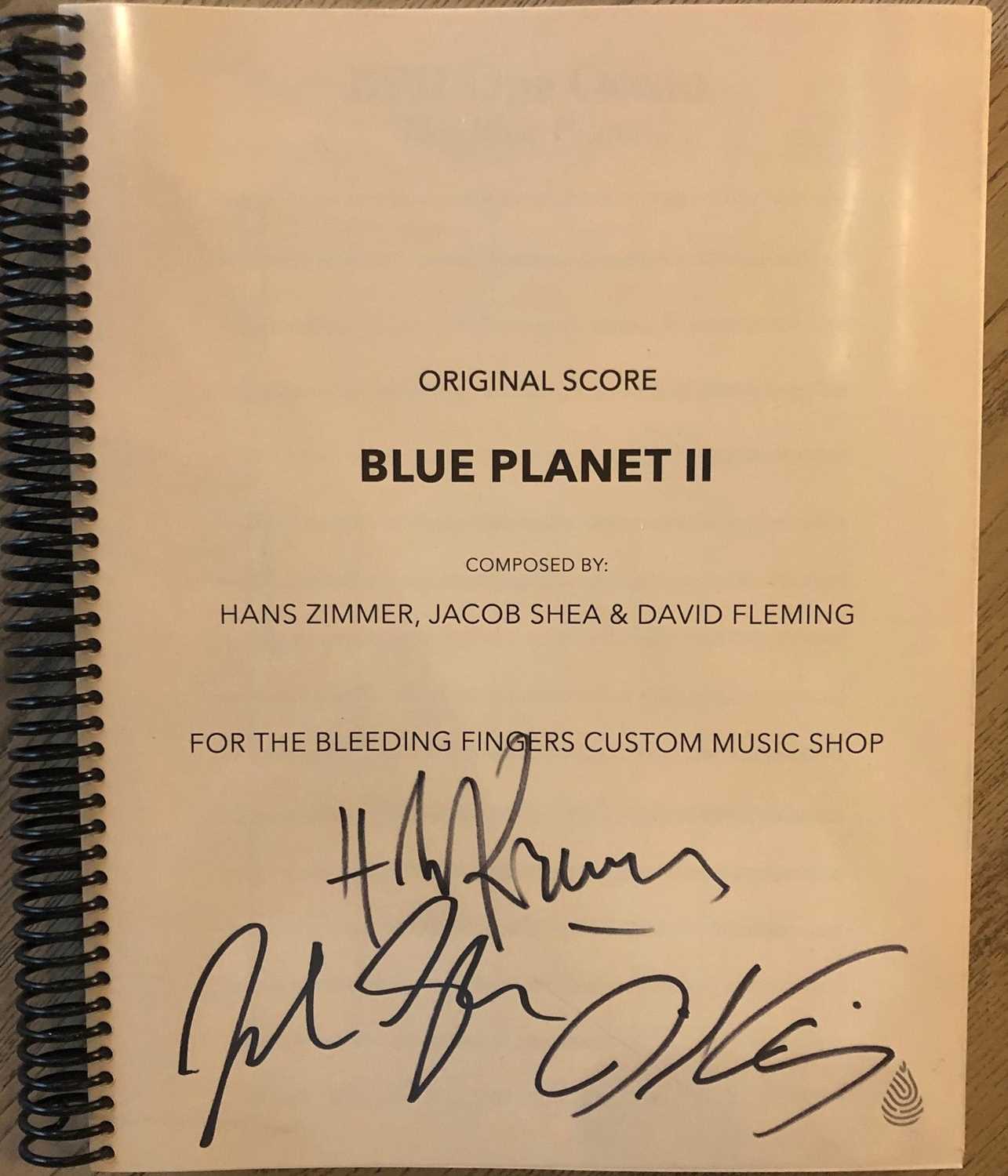 Lot 7 - BLUE PLANET II ORIGINAL SCORE & CD - HANS ZIMMER SIGNED