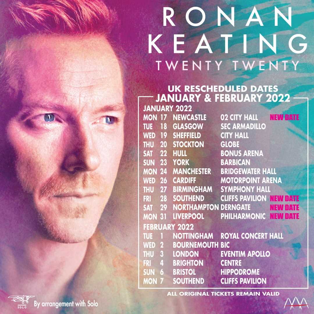 Lot 12 - RONAN KEATING – CONCERT TICKETS WITH MEET AND GREET, PLUS SIGNED ULTIMATE FAN BUNDLE AND SIGNED LITHOGRAPH
