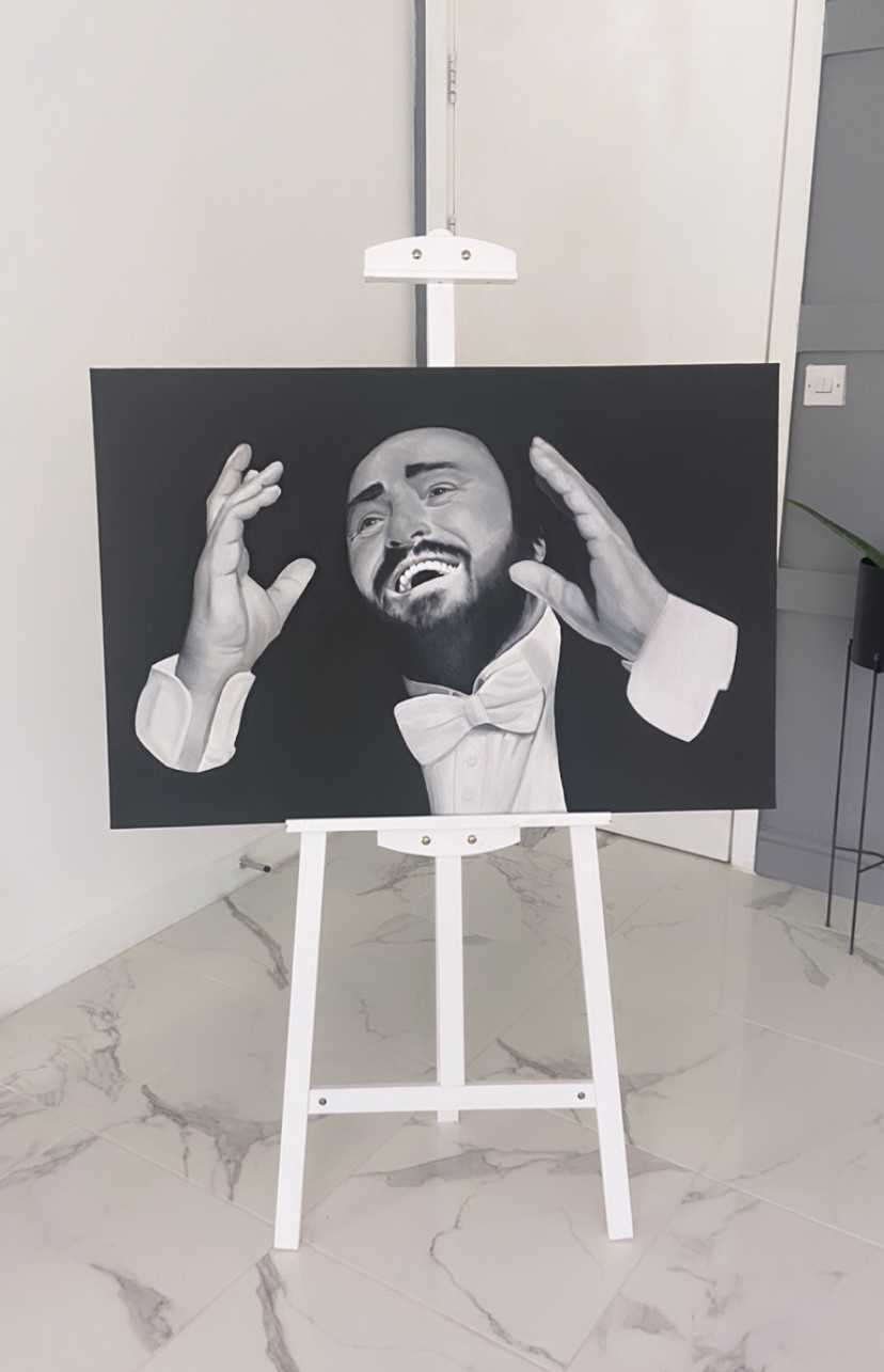 Lot 27 - EXCLUSIVE PAVAROTTI ARTWORK BY WILL MCNALLY