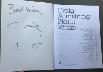 Lot 19 - CRAIG ARMSTRONG – SIGNED SCORE SHEET