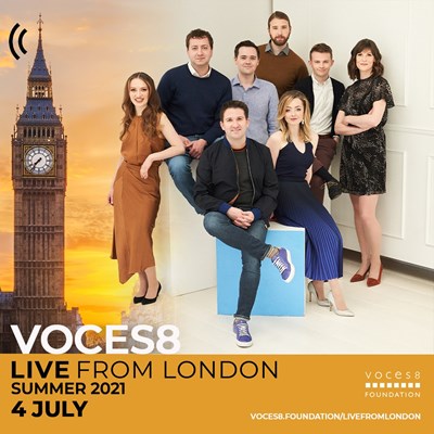 Lot 33 - VOCES8 – 2 EXCLUSIVE TICKETS TO A CLOSED RECORDING OF VOCES8 AND CHINEKE! ORCHESTRA + INFORMAL CHAT