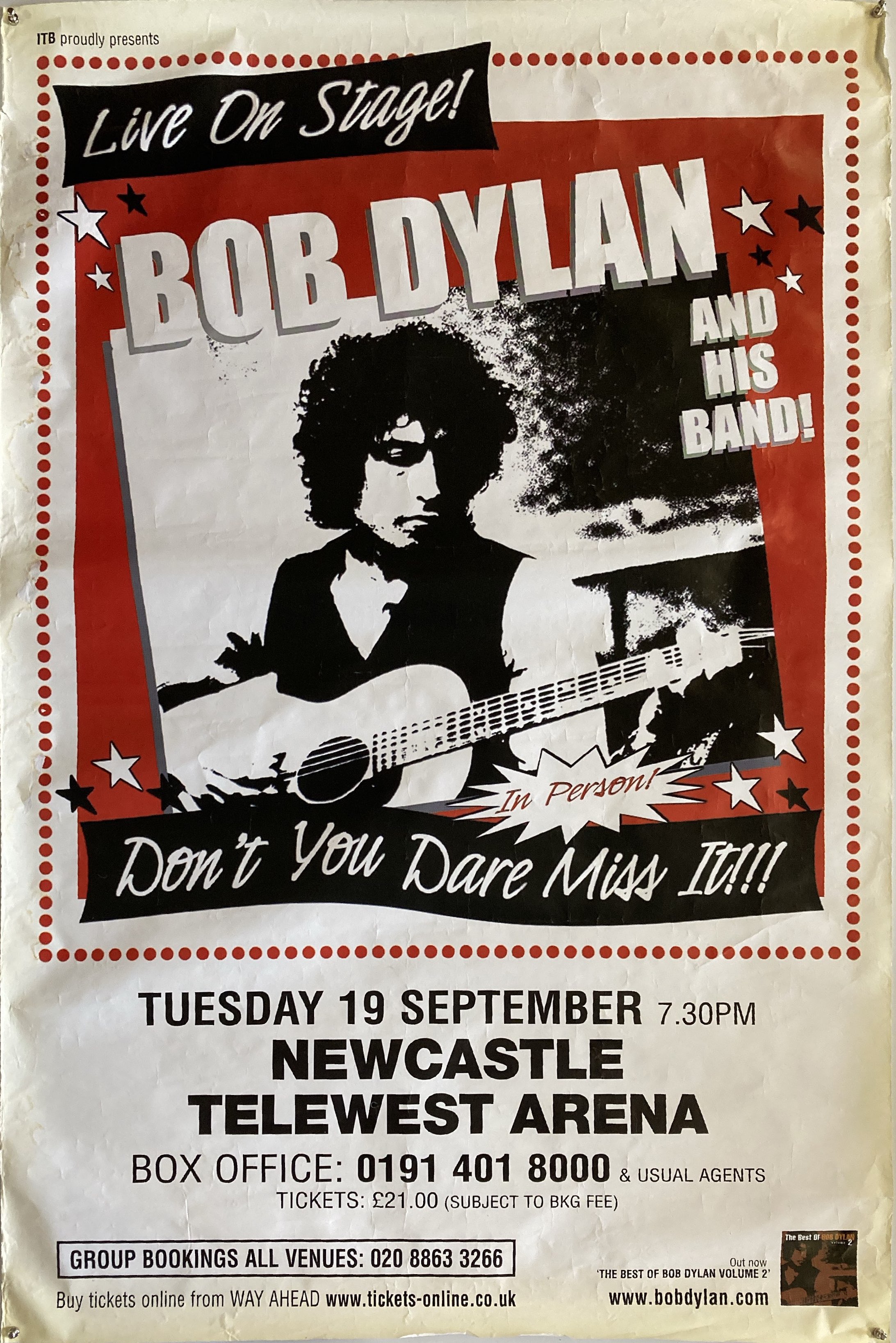 Lot 288 BOB DYLAN POSTERS