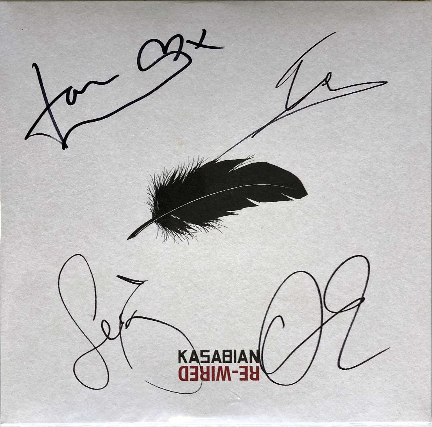 Lot 423 - KASABIAN SIGNED ITEMS.