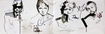 Lot 423 - KASABIAN SIGNED ITEMS.