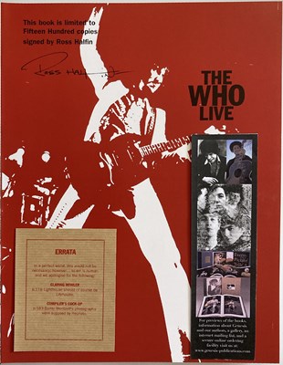 Lot 97 - ROSS HALFIN - THE WHO LIVE - SIGNED BOOK.