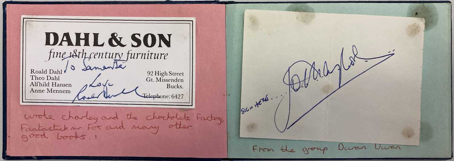 Lot 240 - AUTOGRAPH BOOK WITH ROALD DAHL AND OTHERS.