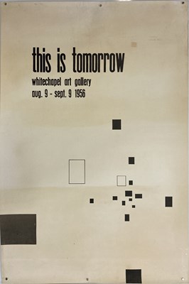Lot 159 - WHITECHAPEL GALLERY - THIS IS TOMORROW 1956 EXHIBITION POSTER