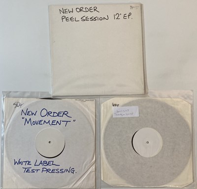 Lot 352 - NEW ORDER - UK WHITE LABEL TEST PRESSING LPs/12" EP