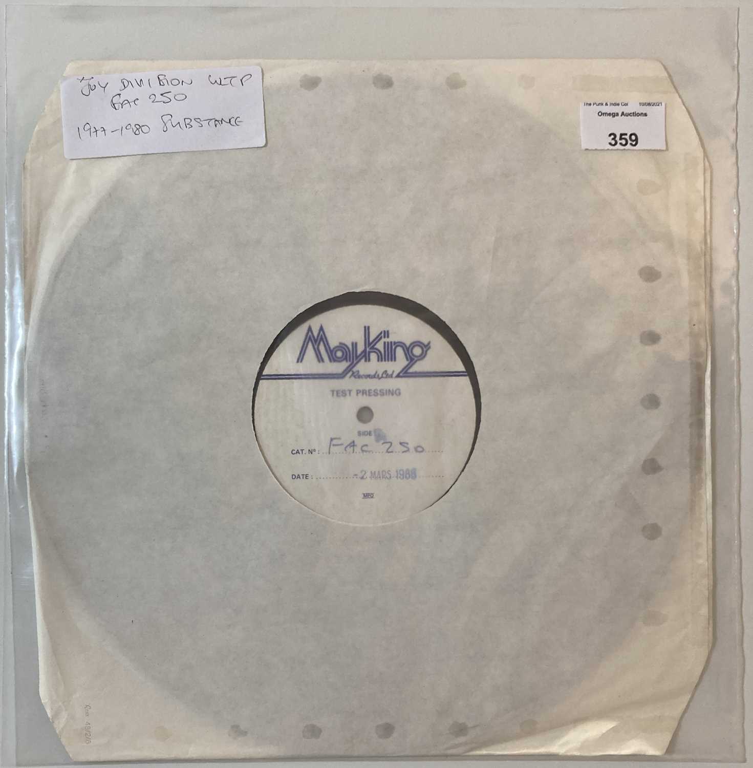 Lot 359 - JOY DIVISION - SUBSTANCE LP (ORIGINAL UK