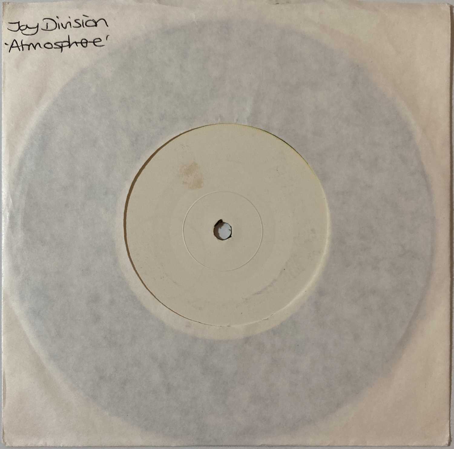 Lot 365 - JOY DIVISION - ATMOSPHERE 7" (UK WHITE LABEL TEST PRESSING - FAC 213-7)