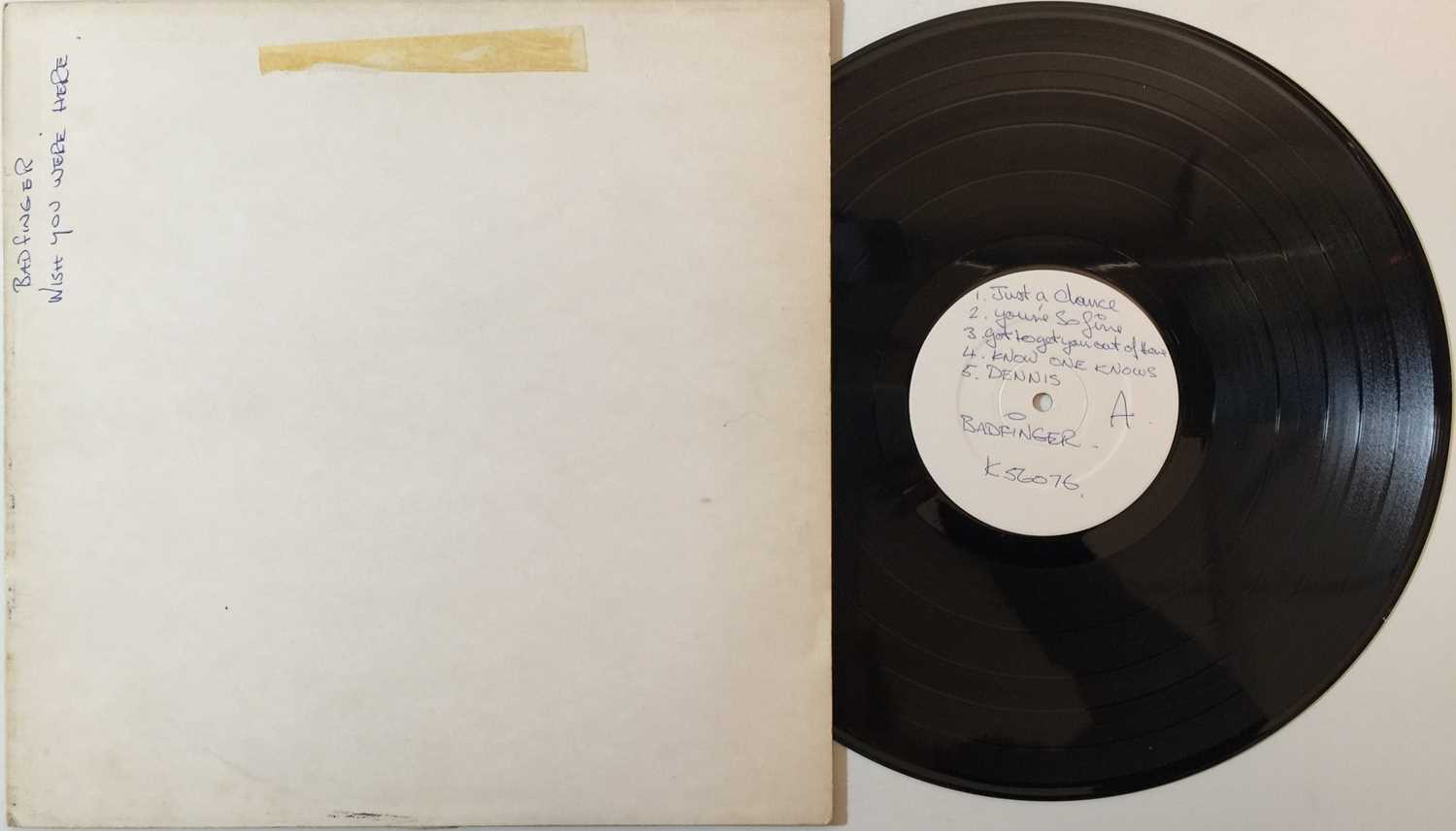 Lot 170 - BADFINGER - WISH YOU WERE HERE LP (ORIGINAL UK WHITE LABEL TEST PRESSING - WARNER K 56076)