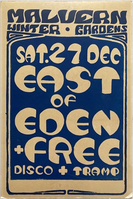 Lot 295 - 1969 FREE & EAST OF EDEN POSTER & 1968 THE NICE POSTER