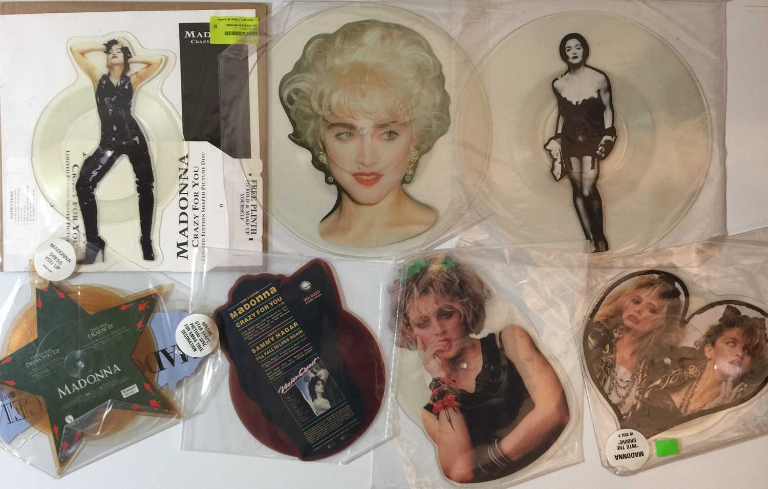 Lot 1071 Madonna Shaped Picture Disc Releases