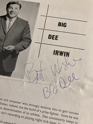 Lot 171 - 1960S STARS AUTOGRAPHED PROGRAMMES - BILLY J KRAMER / DUSTY SPRINGFIELD.