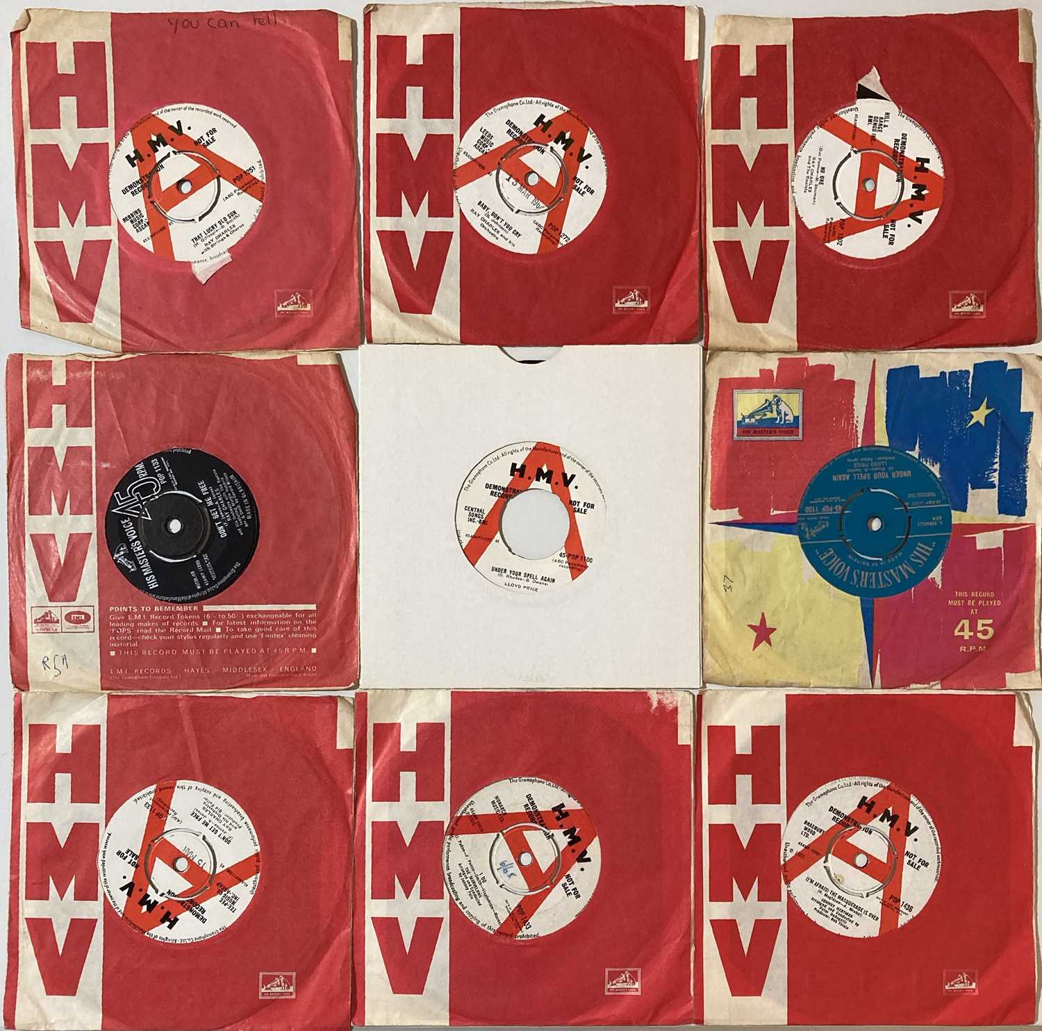 Lot 223 - HMV RECORDS - 60s SOUL/R&B 7" (DEMO AND STOCK COPIES)