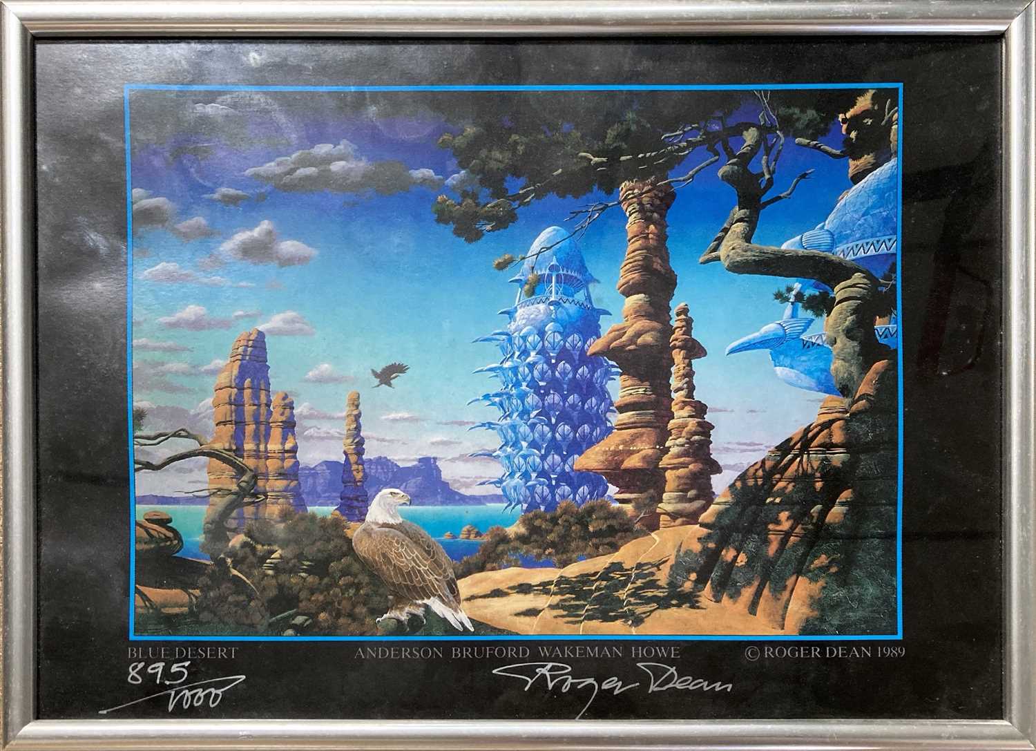 Lot 296 - ROGER DEAN SIGNED YES LIMITED EDITION POSTER.