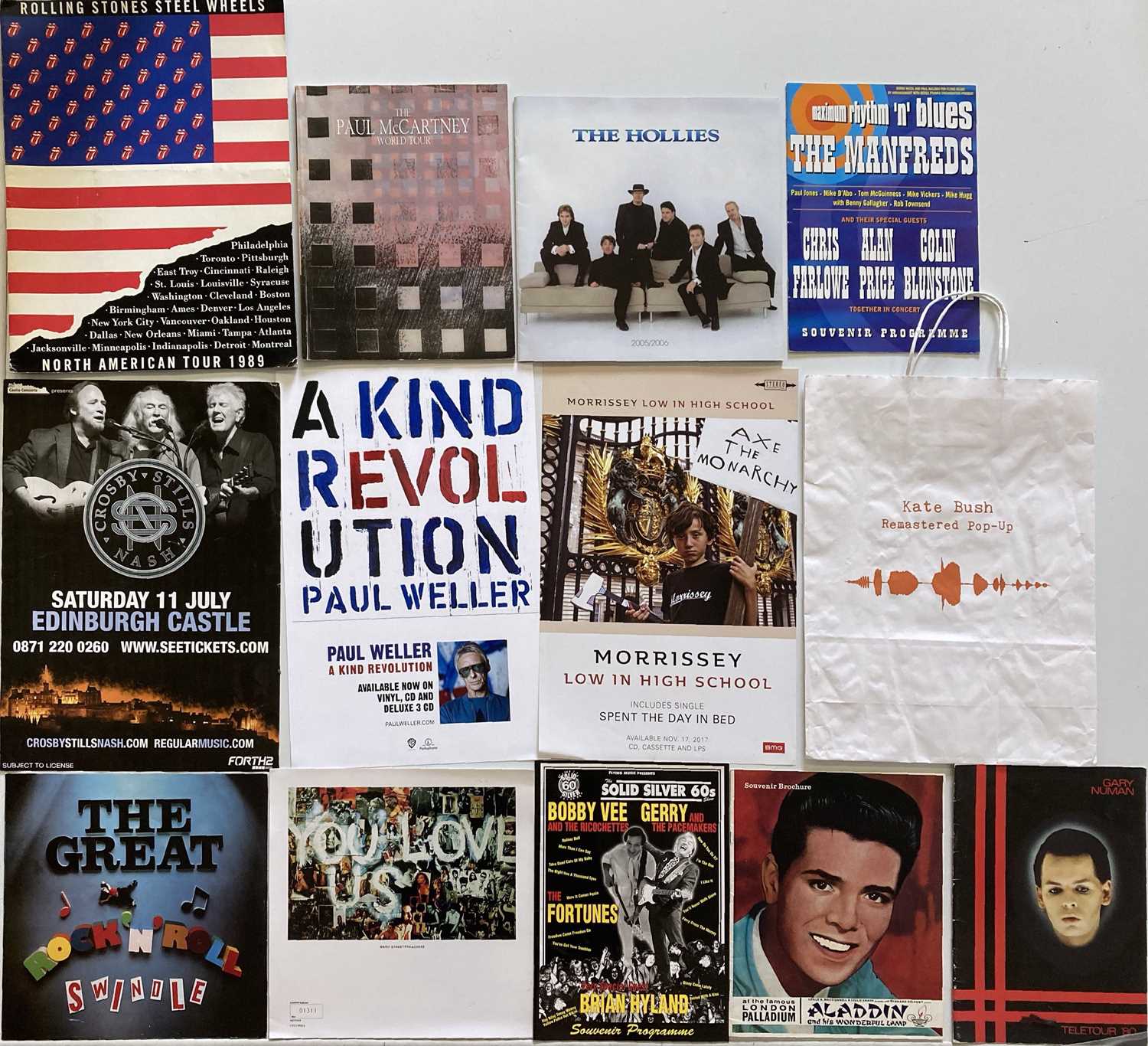 Lot 135 - CONCERT MEMORABILIA - POSTERS AND PROGRAMMES.