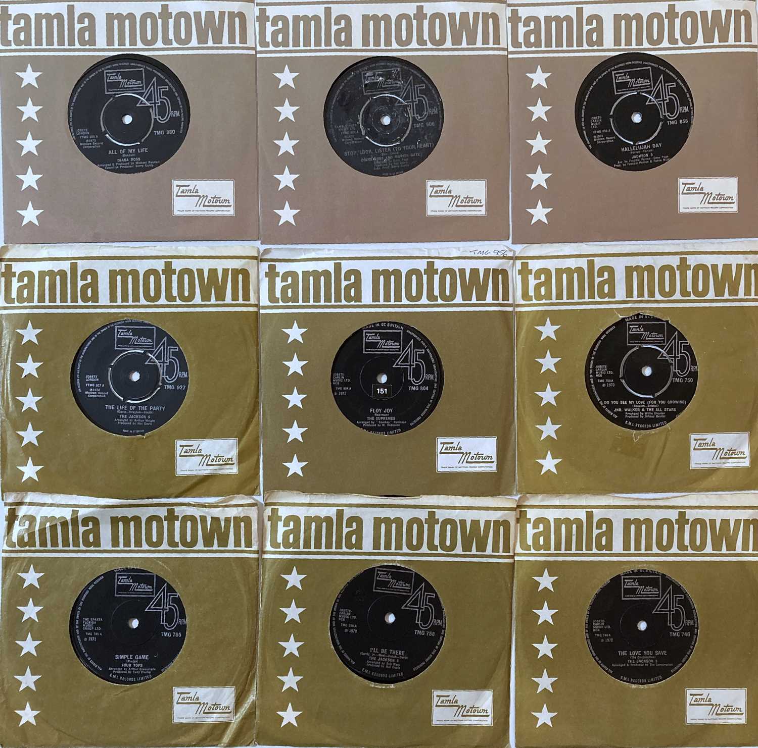 Lot 255 - TAMLA MOTOWN - UK 7" COLLECTION (BLACK LABELS)