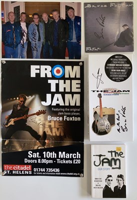 Lot 438 - THE JAM - FOXTON / BUCKLER SIGNED ITEMS.