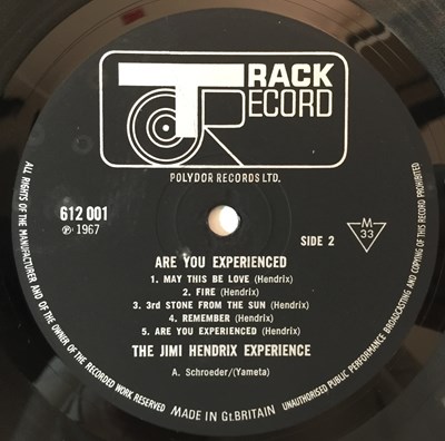 Lot 609 - THE JIMI HENDRIX EXPERIENCE - ARE YOU EXPERIENCED LP (1ST UK PRESSING - TRACK 612001)