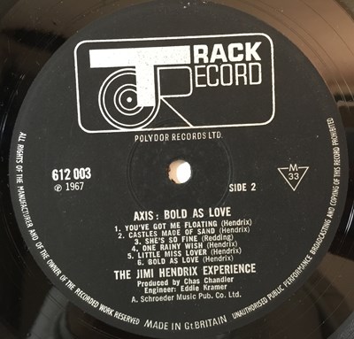 Lot 611 - JIMI HENDRIX - AXIS: BOLD AS LOVE LP (COMPLETE ORIGINAL UK MONO COPY - TRACK 612/013003)