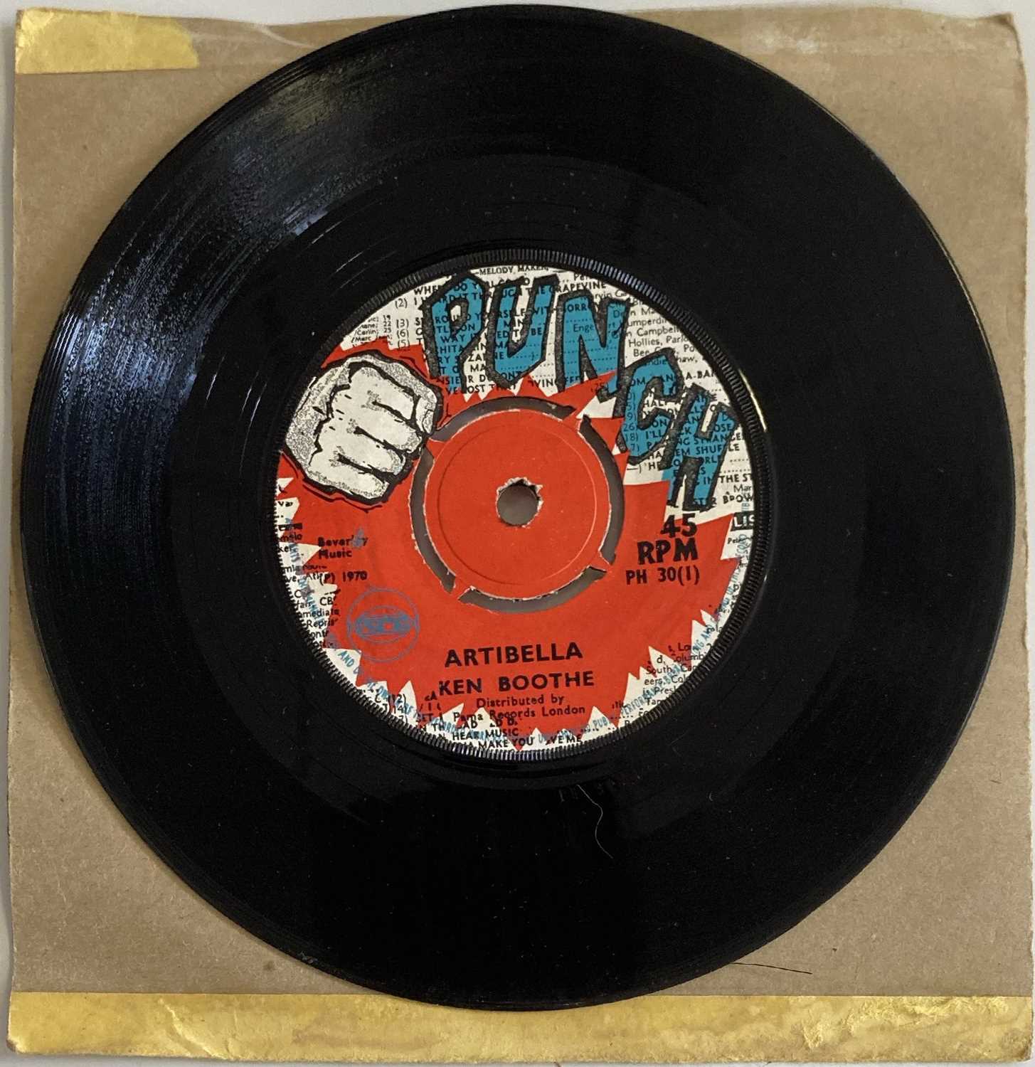 Lot 257 - KEN BOOTHE - ARTIBELLA 7" (ORIGINAL UK RELEASE - PUNCH PH 30)