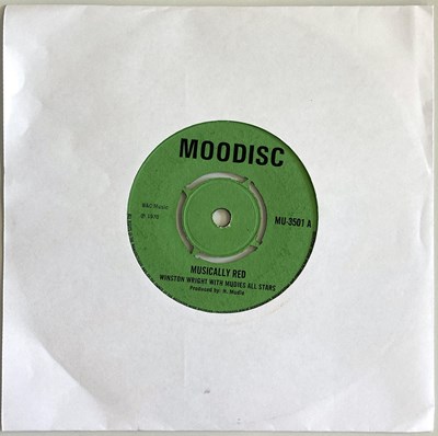 Lot 258 - WINSTON WRIGHT WITH MUDIES ALL STARS - MUSICALLY RED 7" (ORIGINAL UK RELEASE - MOODISC MU-3501)