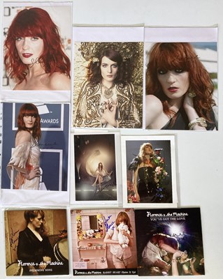 Lot 450 - FLORENCE AND THE MACHINE SIGNED ITEMS.