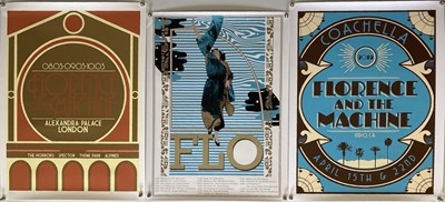 Lot 297 - FLORENCE AND THE MACHINE SIGNED LIMITED EDITION POSTERS.