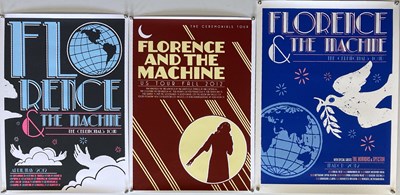 Lot 297 - FLORENCE AND THE MACHINE SIGNED LIMITED EDITION POSTERS.