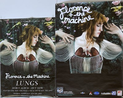 Lot 455 - FLORENCE AND THE MACHINE PROMOTIONAL POSTERS - INC ONE SIGNED.