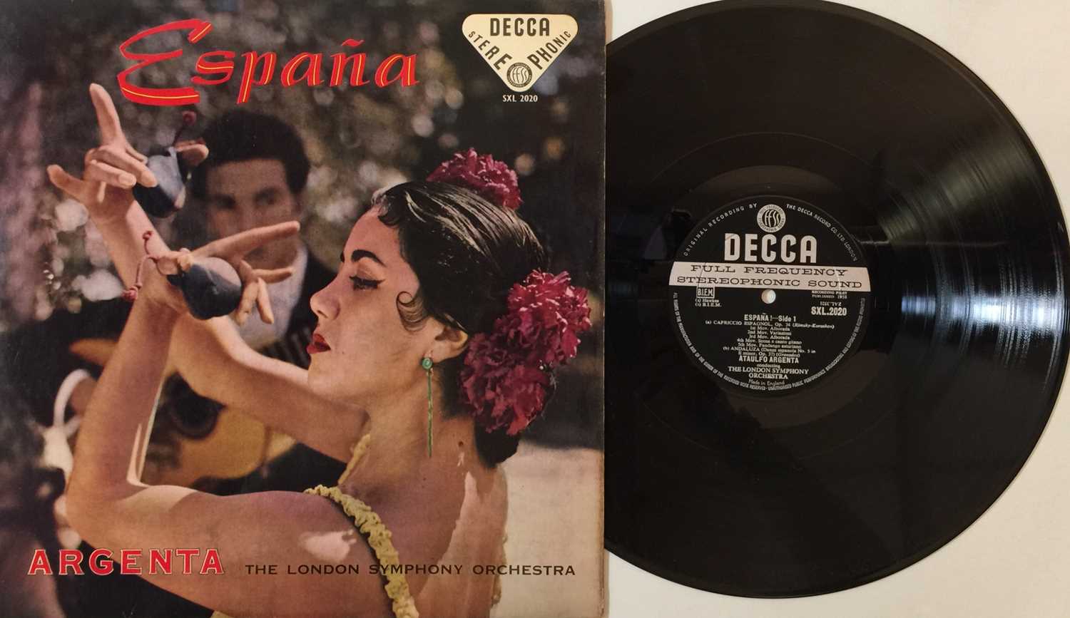 Lot 674 - ARGENTA - ESPANA UK STEREO LP (SXL 2020 - ED1/ BLUE BORDER)