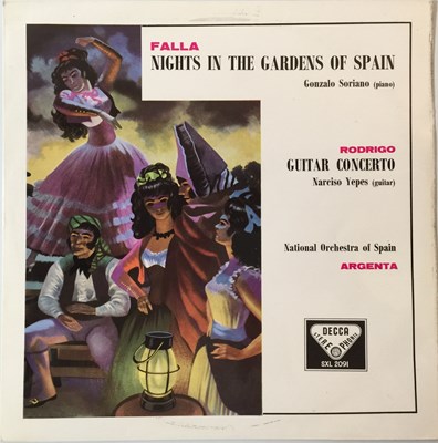 Lot 675 - ARGENTA - FALLA: NIGHTS IN THE GARDENS OF SPAIN UK STEREO LP (SXL 2091 - ED1)