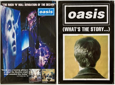 Lot 456 - OASIS WHAT'S THE STORY.. PROMOTIONAL BILLBOARD POSTERS.