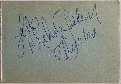 Lot 412 - MICHAEL JACKSON AUTOGRAPH.