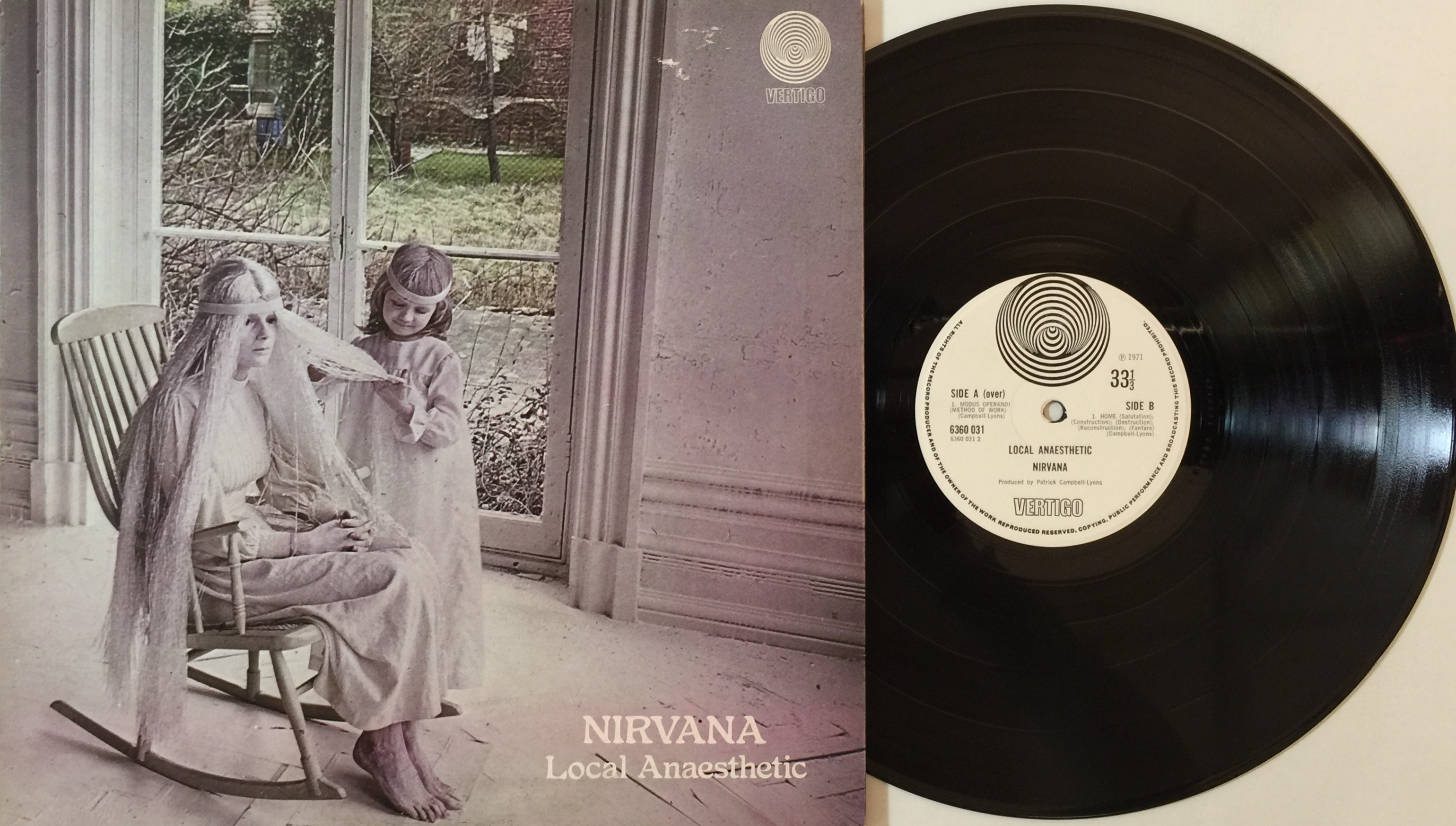 Lot 688 - NIRVANA - LOCAL ANAESTHETIC LP (UK VERTIGO