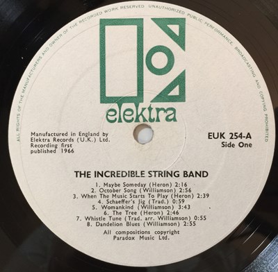 Lot 626 - THE INCREDIBLE STRING BAND - THE INCREDIBLE STRING BAND LP (1ST UK MONO PRESSING - ELEKTRA EUK 254)