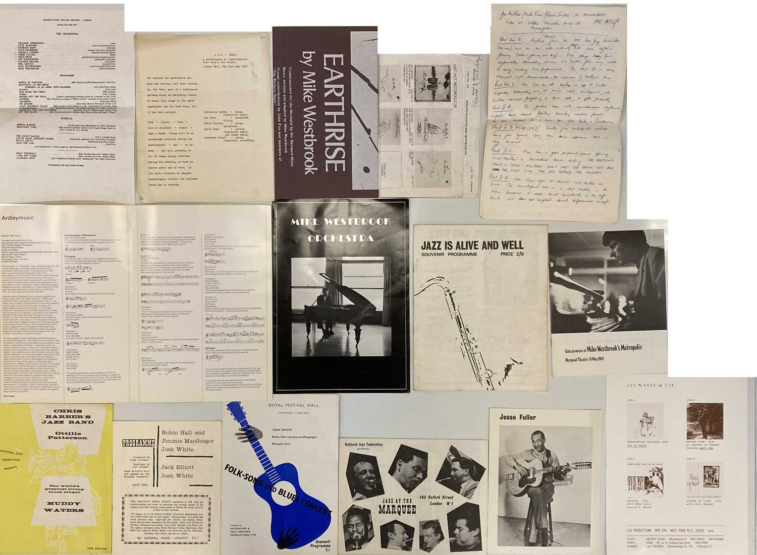 Lot 108 - JAZZ AND BLUES CONCERT PROGRAMMES,