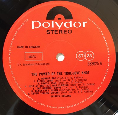 Lot 627 - SHIRLEY COLLINS - THE POWER OF THE TRUE-LOVE KNOT LP (ORIGINAL UK COPY - POLYDOR 583025)