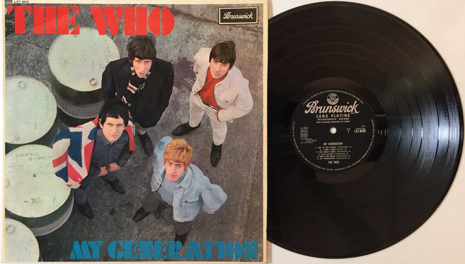 Lot 632 - THE WHO - MY GENERATION LP (ORIGINAL UK PRESSING - BRUNSWICK LAT 8616