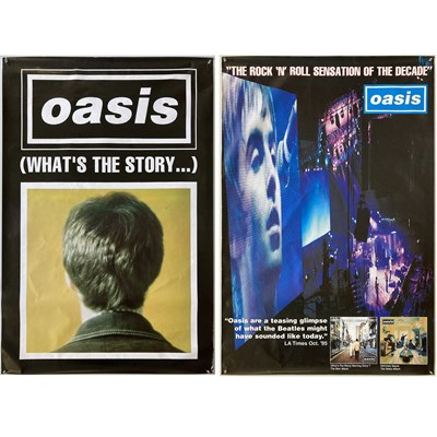 Lot 458 - OASIS WHAT'S THE STORY.. PROMOTIONAL BILLBOARD POSTERS.