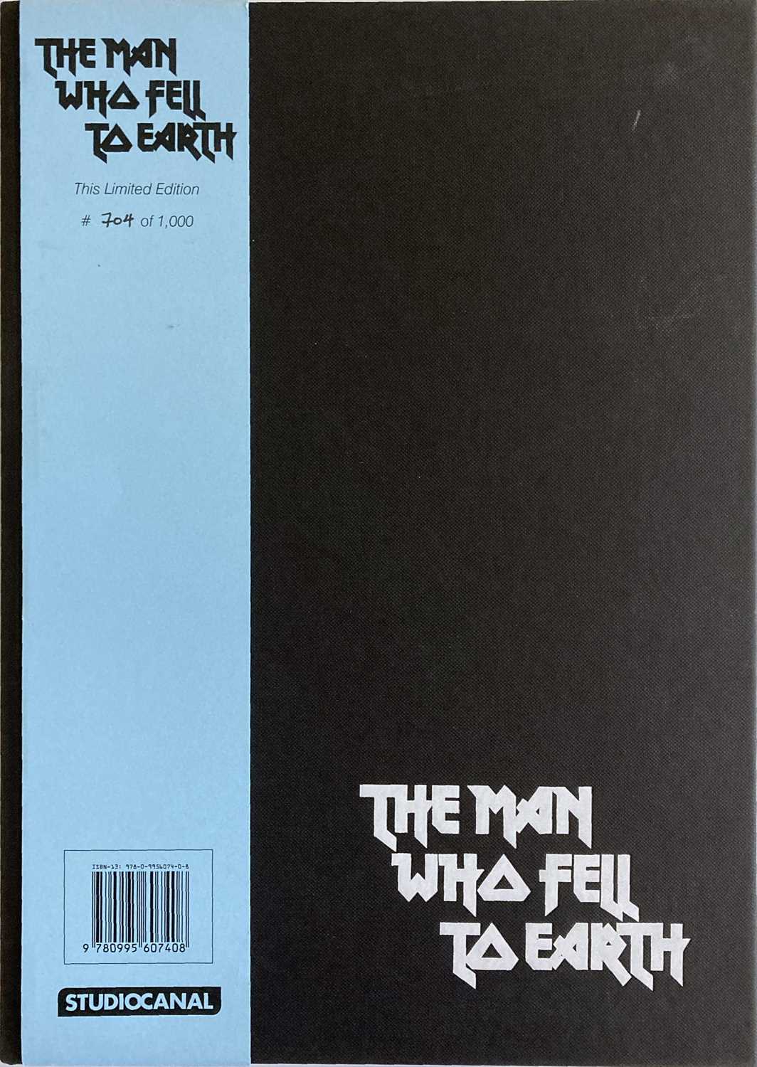 Lot 421 - DAVID BOWIE - THE MAN WHO FELL TO EARTH STUDIO CANAL LTD EDITION BOOK.