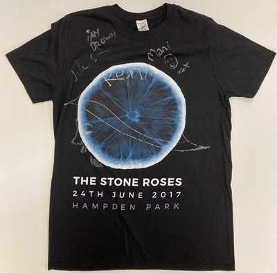 Lot 440 - STONE ROSES HAMPDEN PARK SIGNED SHIRT