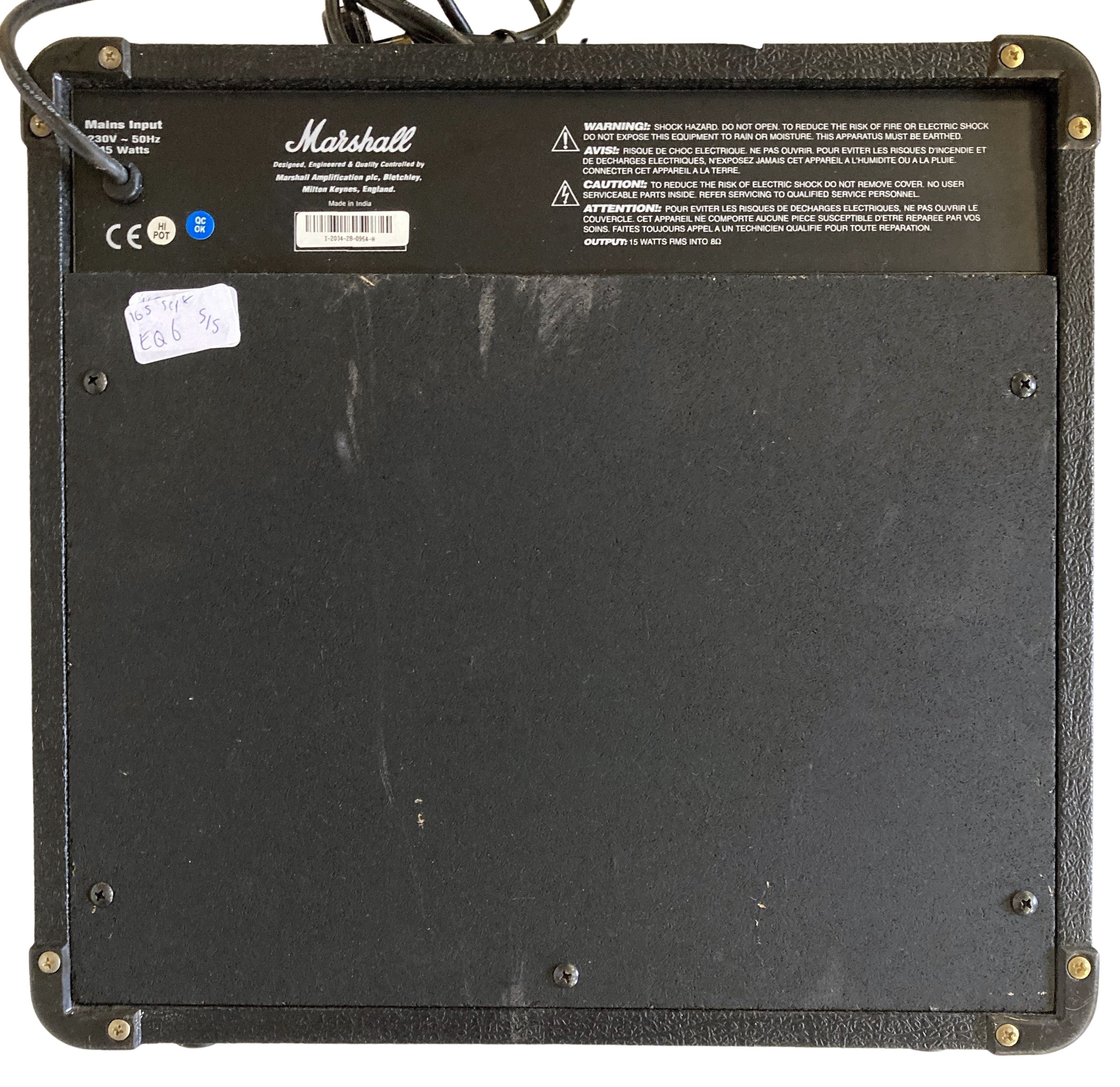 Lot 6 Marshall Guitar Amplifier, Speakers and