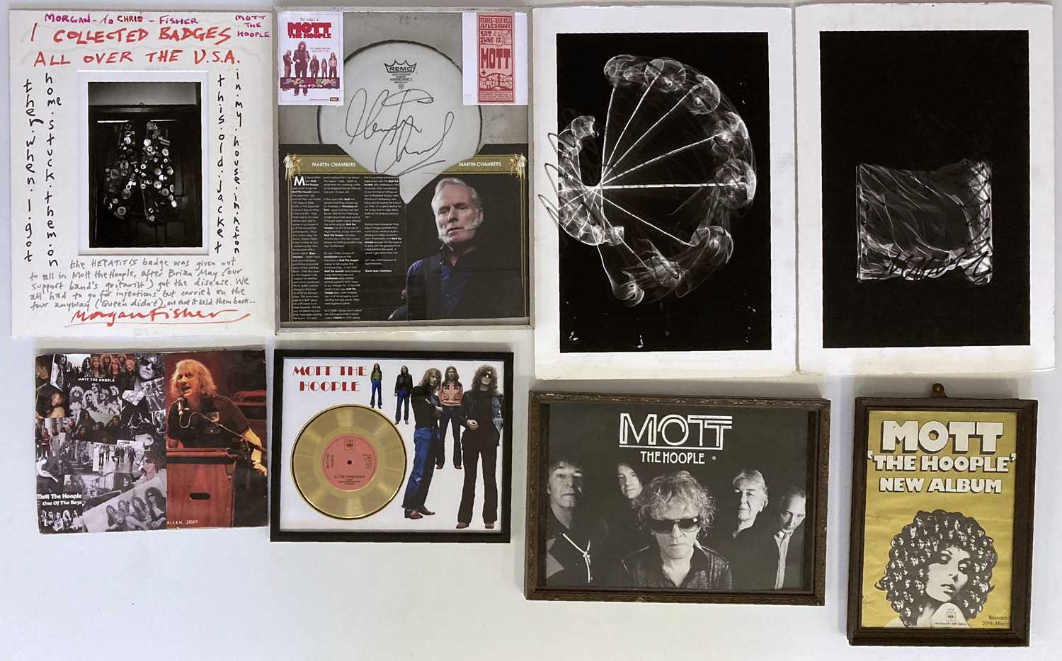 Lot 24 - MOTT THE HOOPLE COLLECTION - PRESENTATION AWARDS / POSTERS AND MORE.